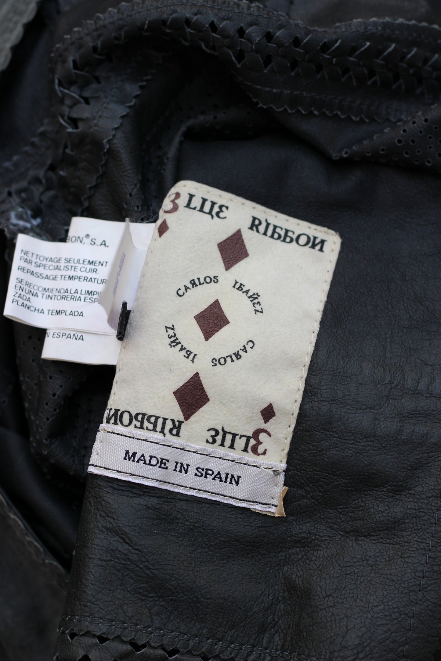 Vintage Made In Spain & Australia Leather Jacket x3点