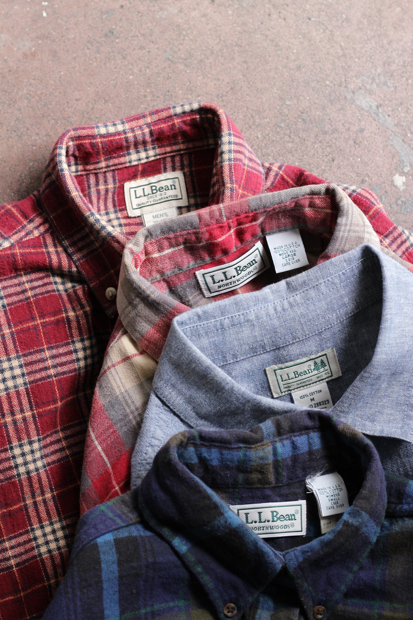 L.L. bean Long Sleeve Shirt x4点