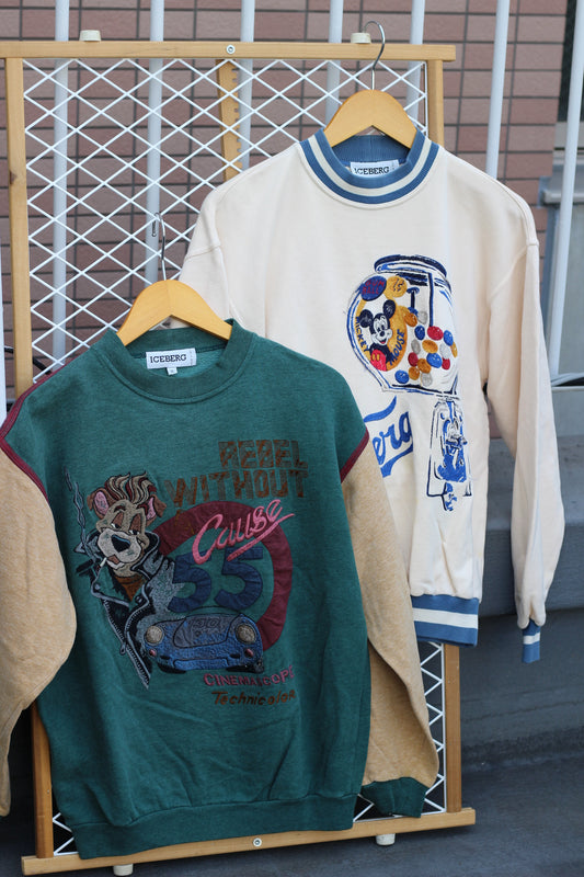 90's Made In Italy Iceberg Character Sweatshirt x2点