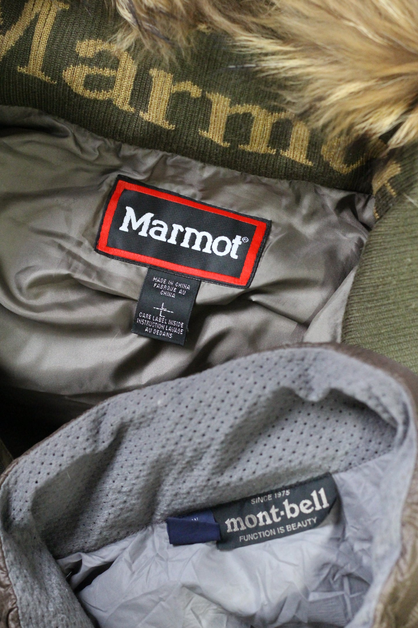 90's mont-bell & Marmot Down Jacket x2点