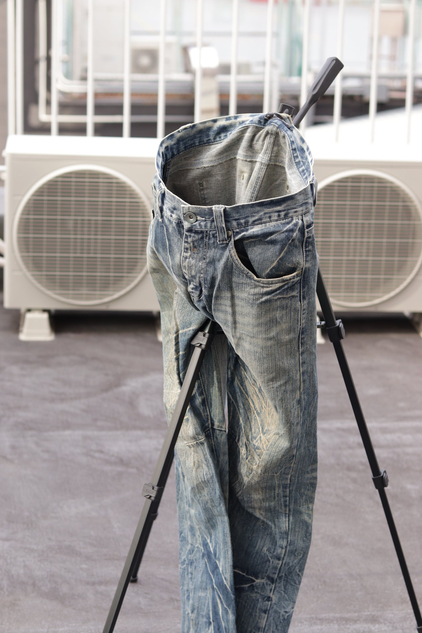 Men's Vintage damage Denim Pants x2点