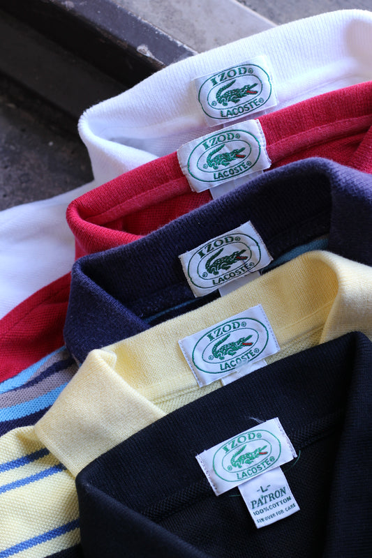 Made In USA 70-80's IZOD Lacoste Short Sleeve Polo Shirt set x5点