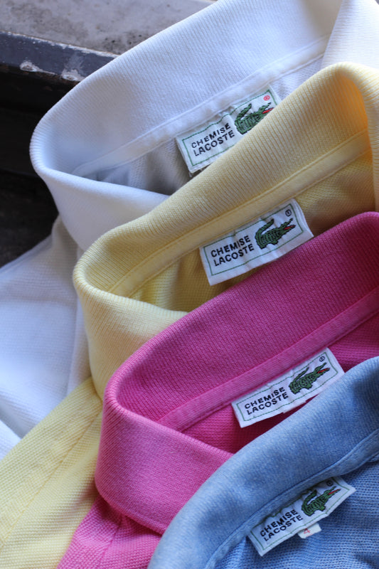 80's CHEMISE Lacoste Short Sleeve Polo Shirt set x6点