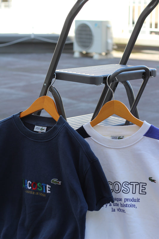 80's Lacoste Logo Sweatshirt set x2点