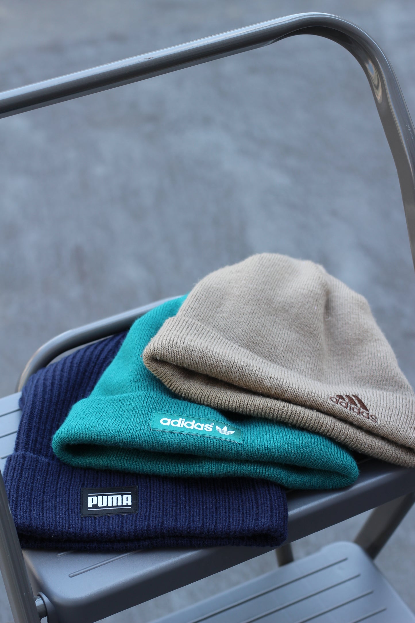 Y2K Style Sports Brand Knit Cap x3点