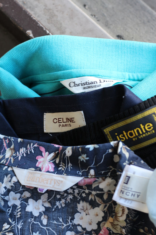 Christian Dior & Celine & Givenchy Luxury Brand Summer Tops set x6点