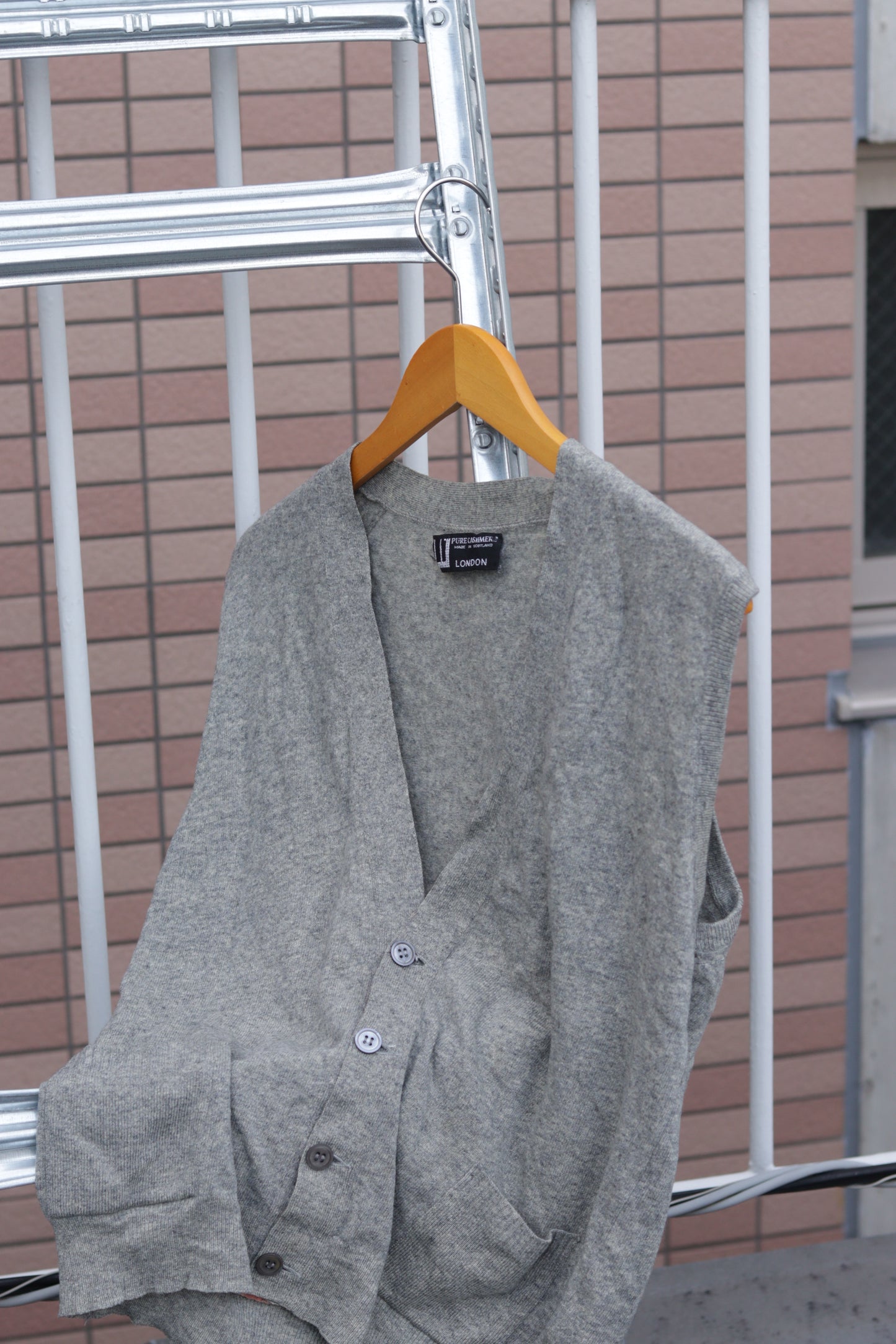 Men's Made In Scotland 100% Cashmere Dunhill & Brooks Brothers Knit Vest x2点