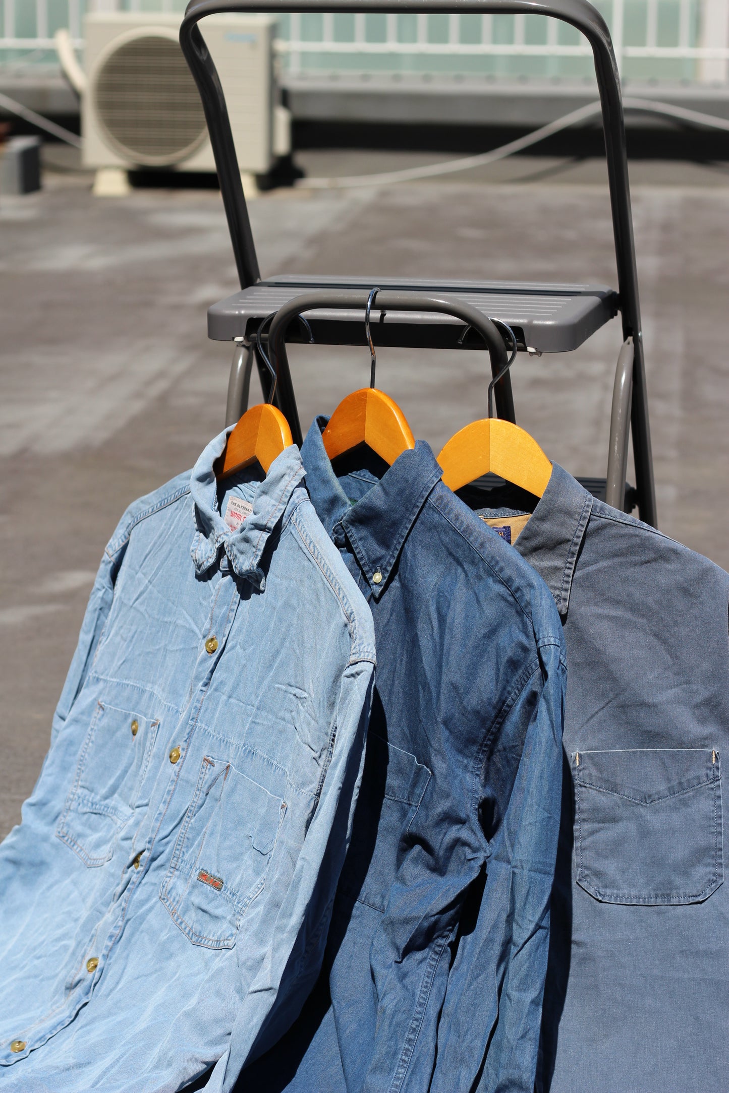 Men's Vintage Denim Shirt x3点