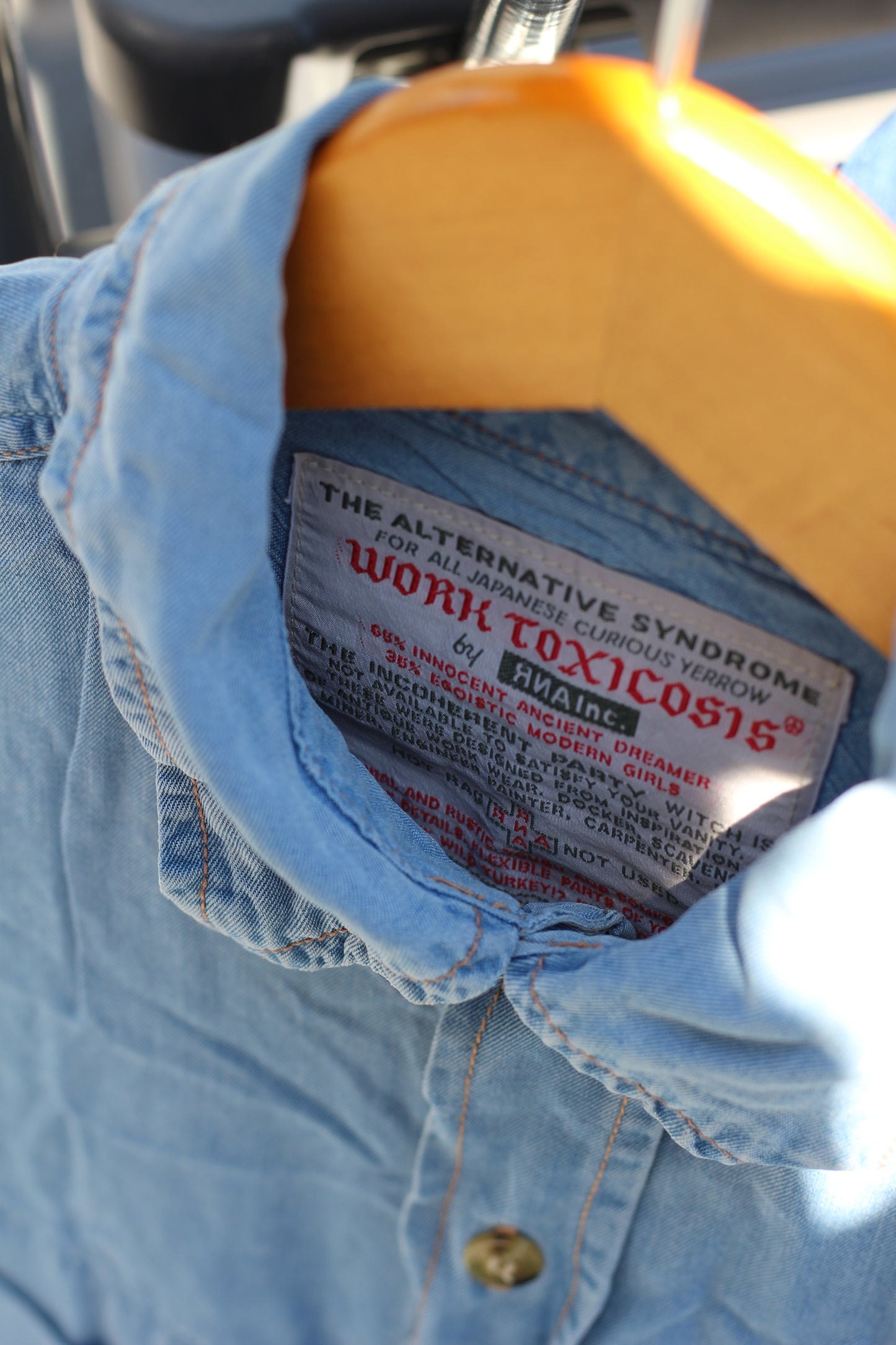 Men's Vintage Denim Shirt x3点