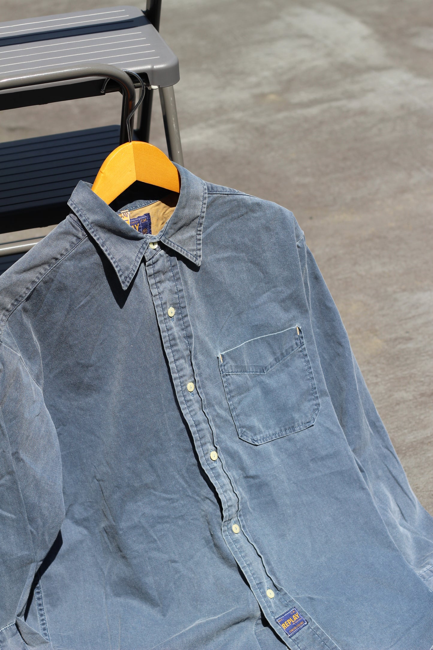 Men's Vintage Denim Shirt x3点