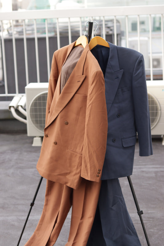 Men's Vintage Double-Breasted Set up x4点