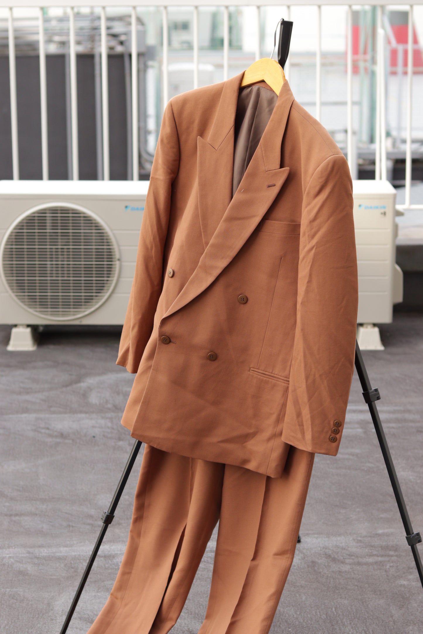 Men's Vintage Double-Breasted Set up x4点