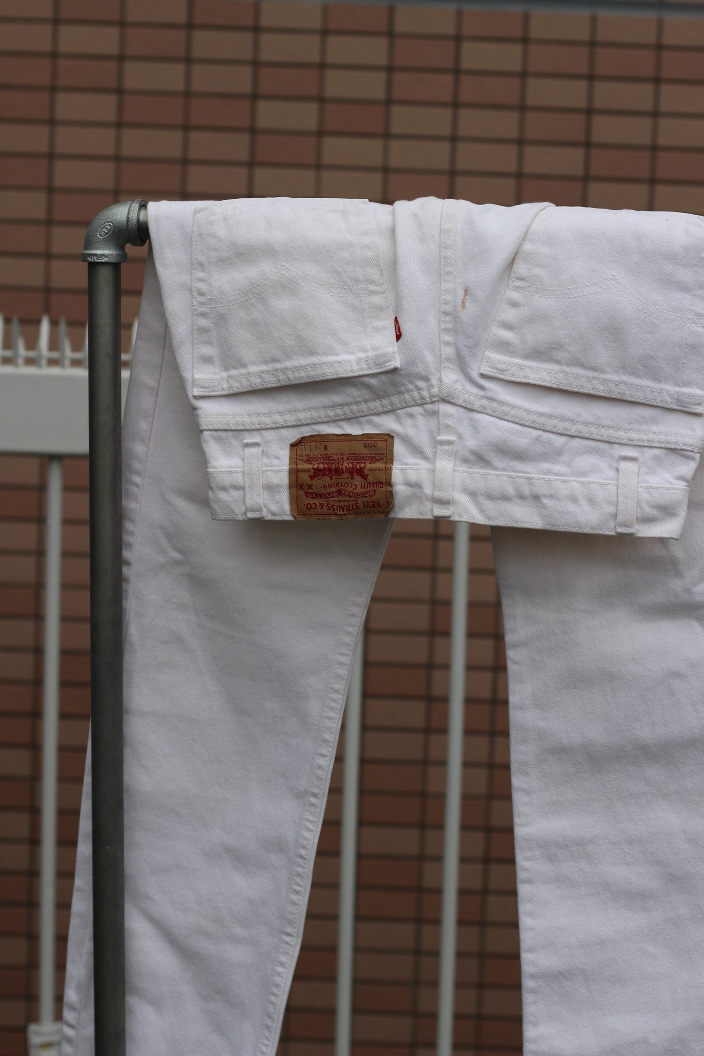90's Made In USA Levi's White Denim Pants x2点