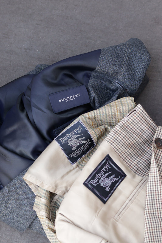 Men's Burberry Check Tailored Jacket x3点