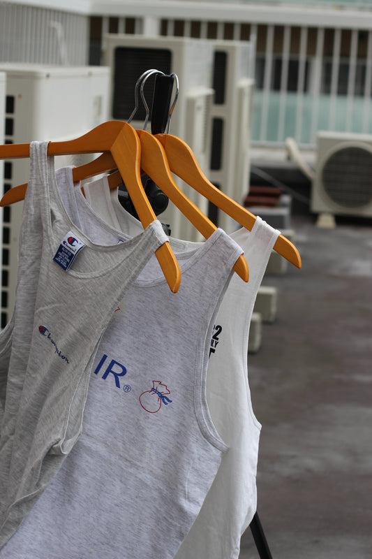 Made In USA Champion & Vintage Print Tank Top set x3点