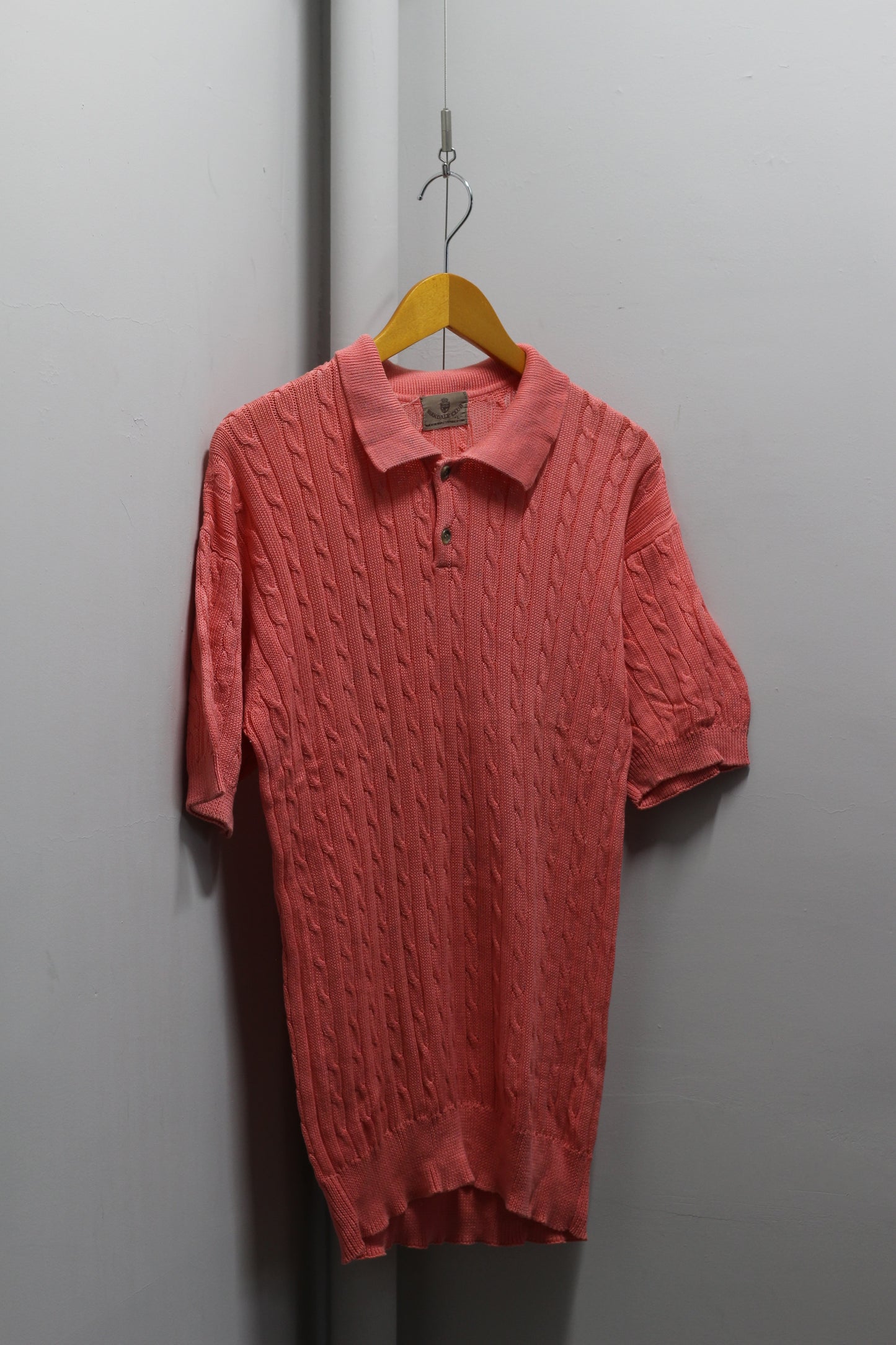 Men's Linen & Cotton 100%  Knit Polo Shirt x2点