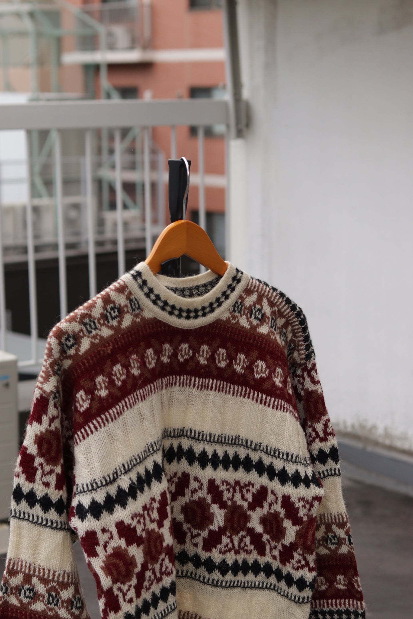 Men's 100% Alpaca Wool Nordic Design Knit x3点