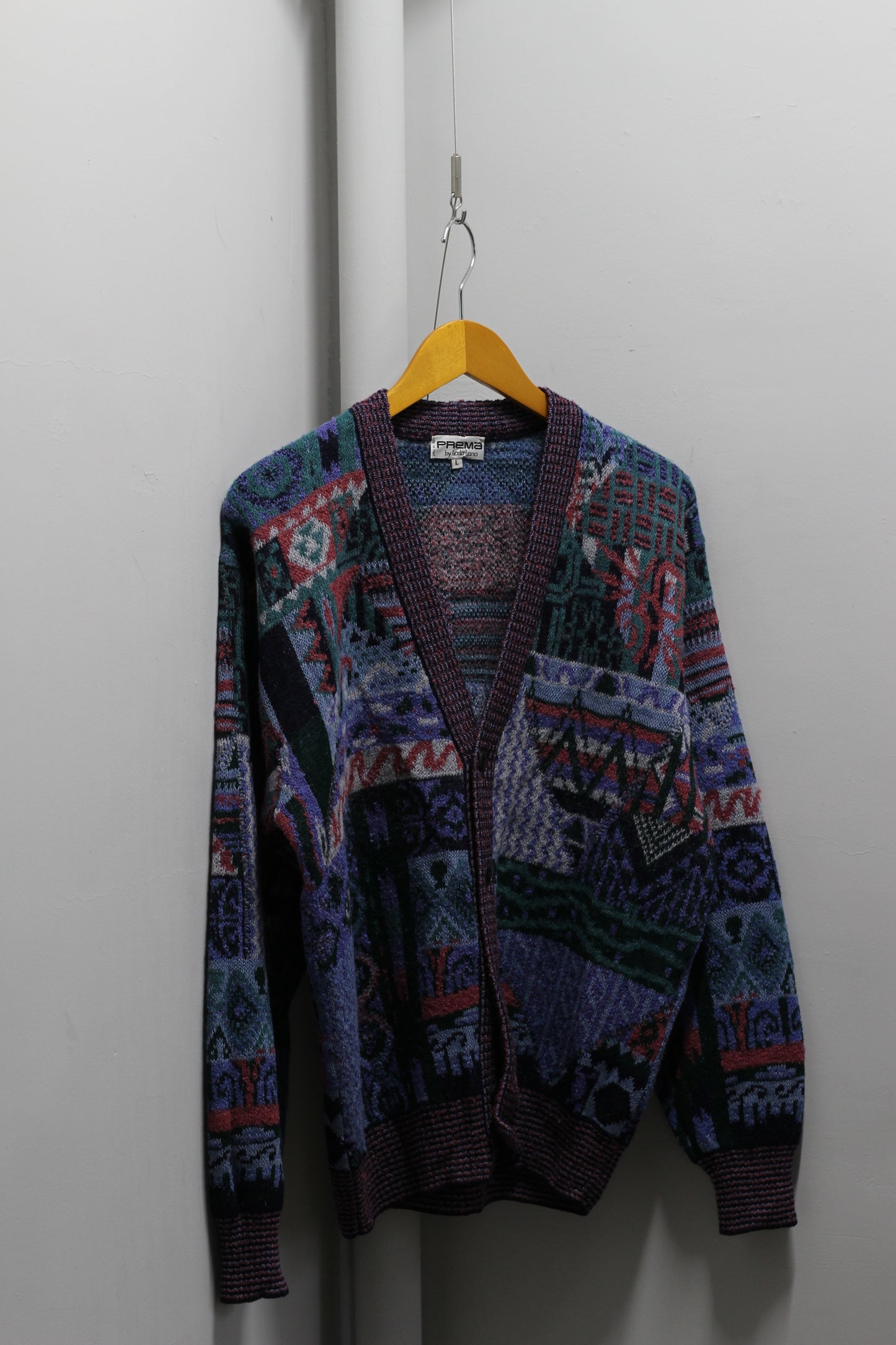 Made In Italy Men's Vintage Design Knit Cardigan x2点