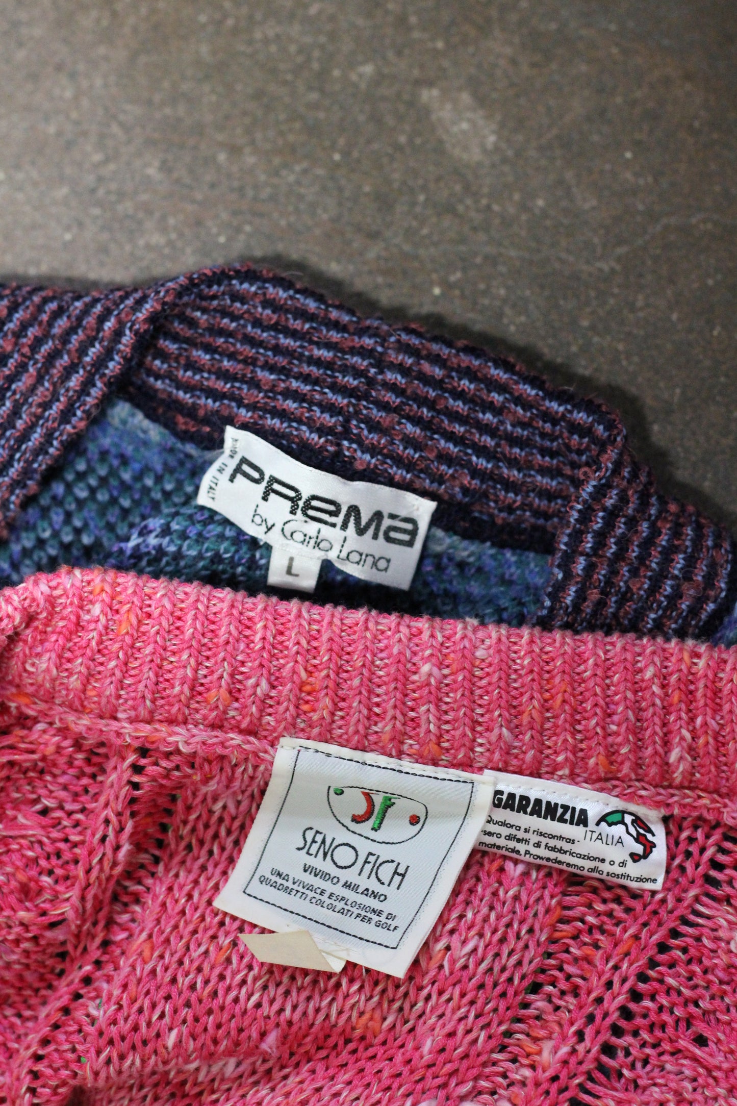 Made In Italy Men's Vintage Design Knit Cardigan x2点