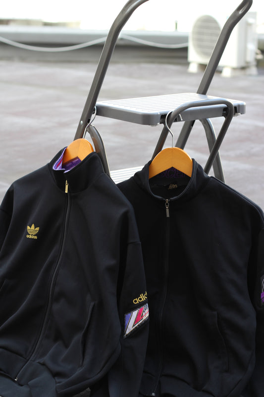 80's adidas & Descente Retro Design Track Jacket set x2点