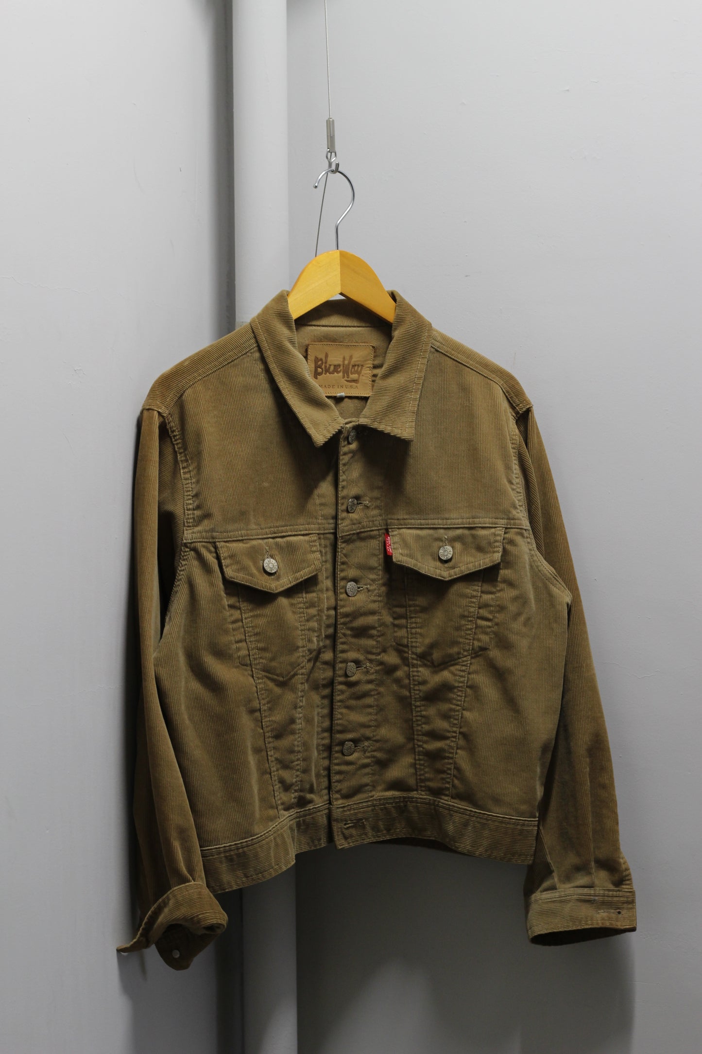 Made In USA & Italy Men's Beige Denim & Corduroy Jacket x2点
