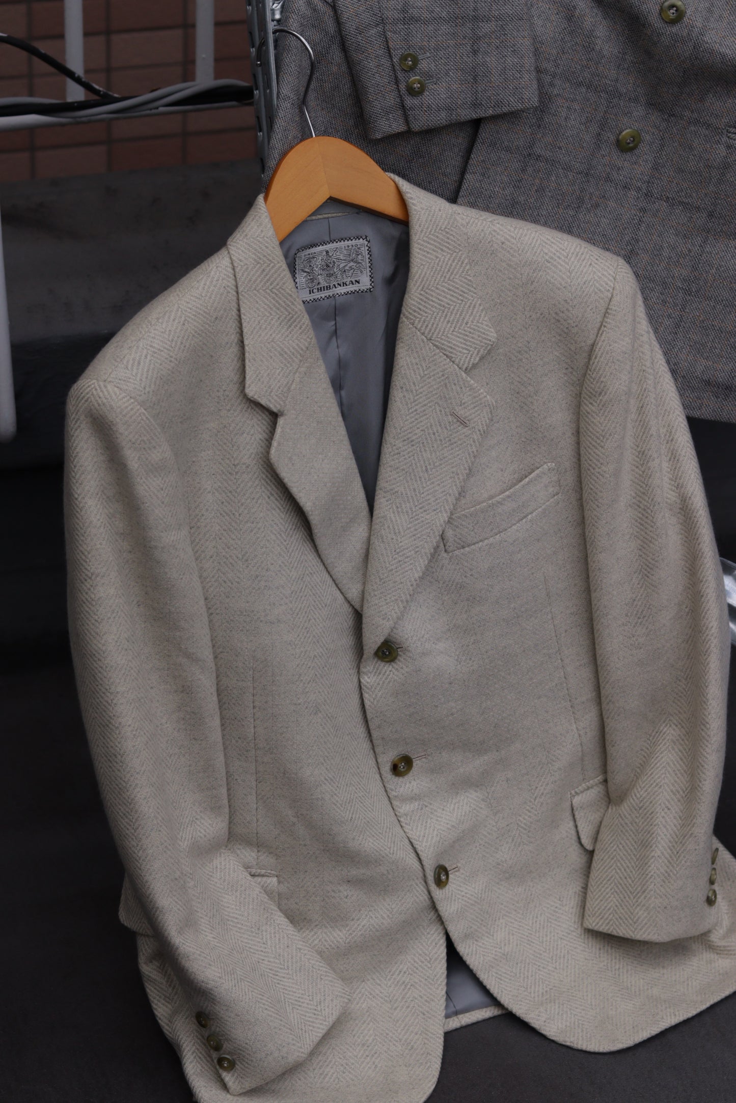 Men's Vintage 100% Cashmere Tailored Jacket x3点