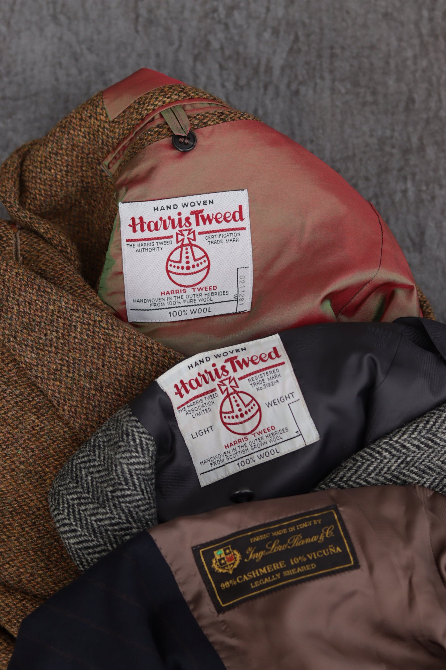 Men's Loro Piana & Harris Tweed Tailored Jacket x3点
