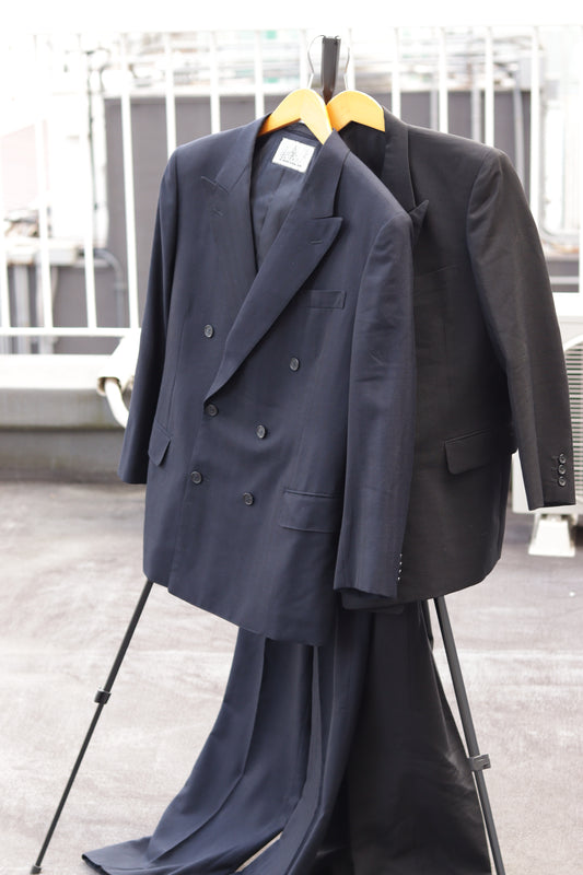 Men's Vintage Made In Uk 100% Cashmere & Wool Double Set x2点