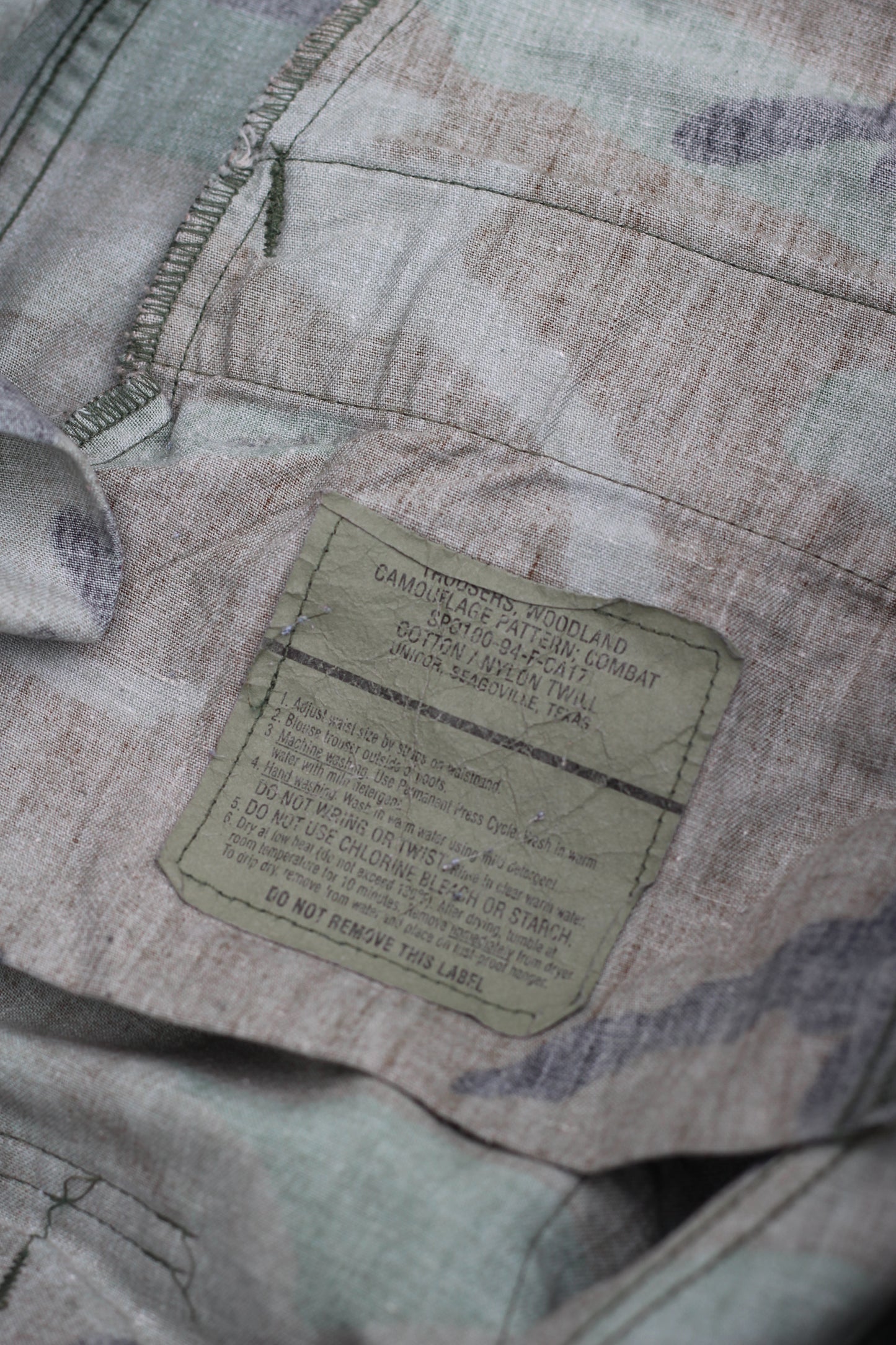 U.S. ARMY 1985's M-65 & 1994's BDU Camouflage Cargo Pants x2点