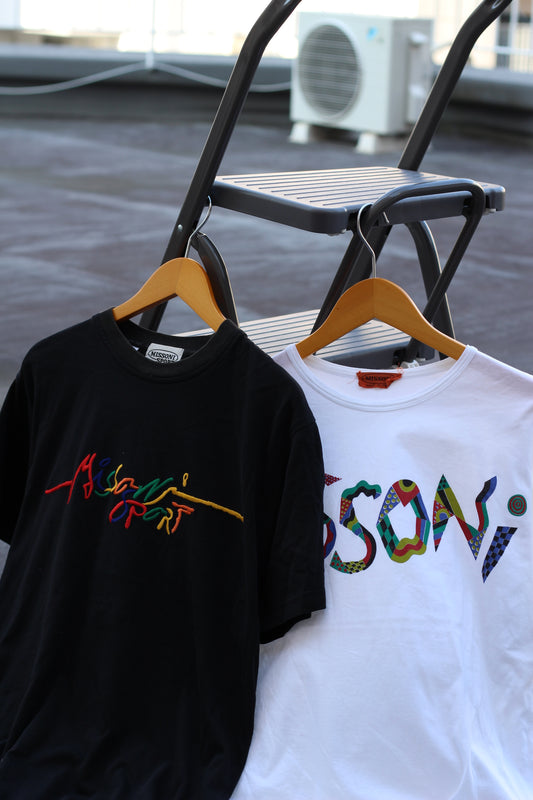 Made In Italy Missoni Logo Print Short-Sleeved T-Shirt set x2点