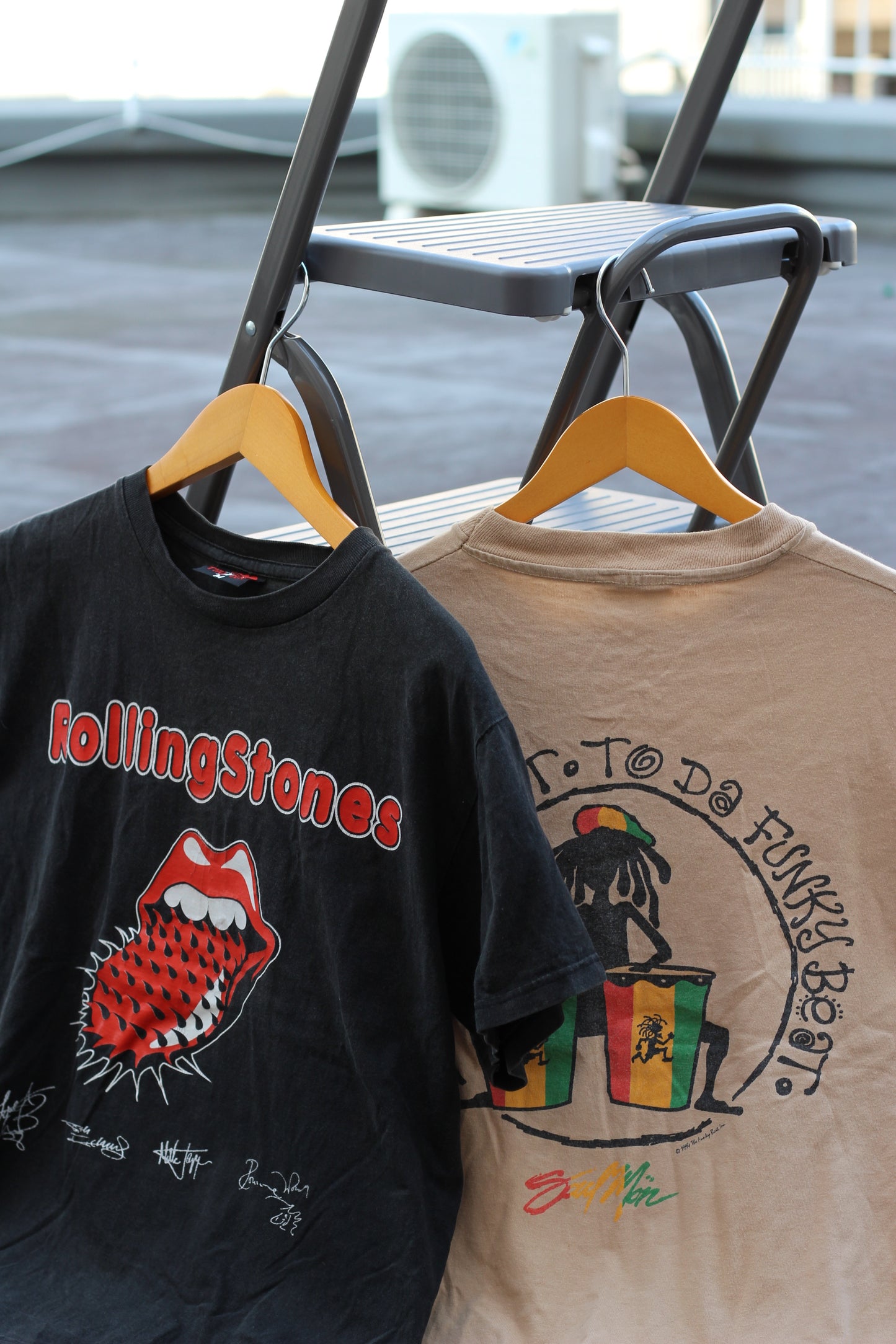 90's Soul Man & 00's The Rolling Stones Reggae & Rock Print T-Shirt set x2点