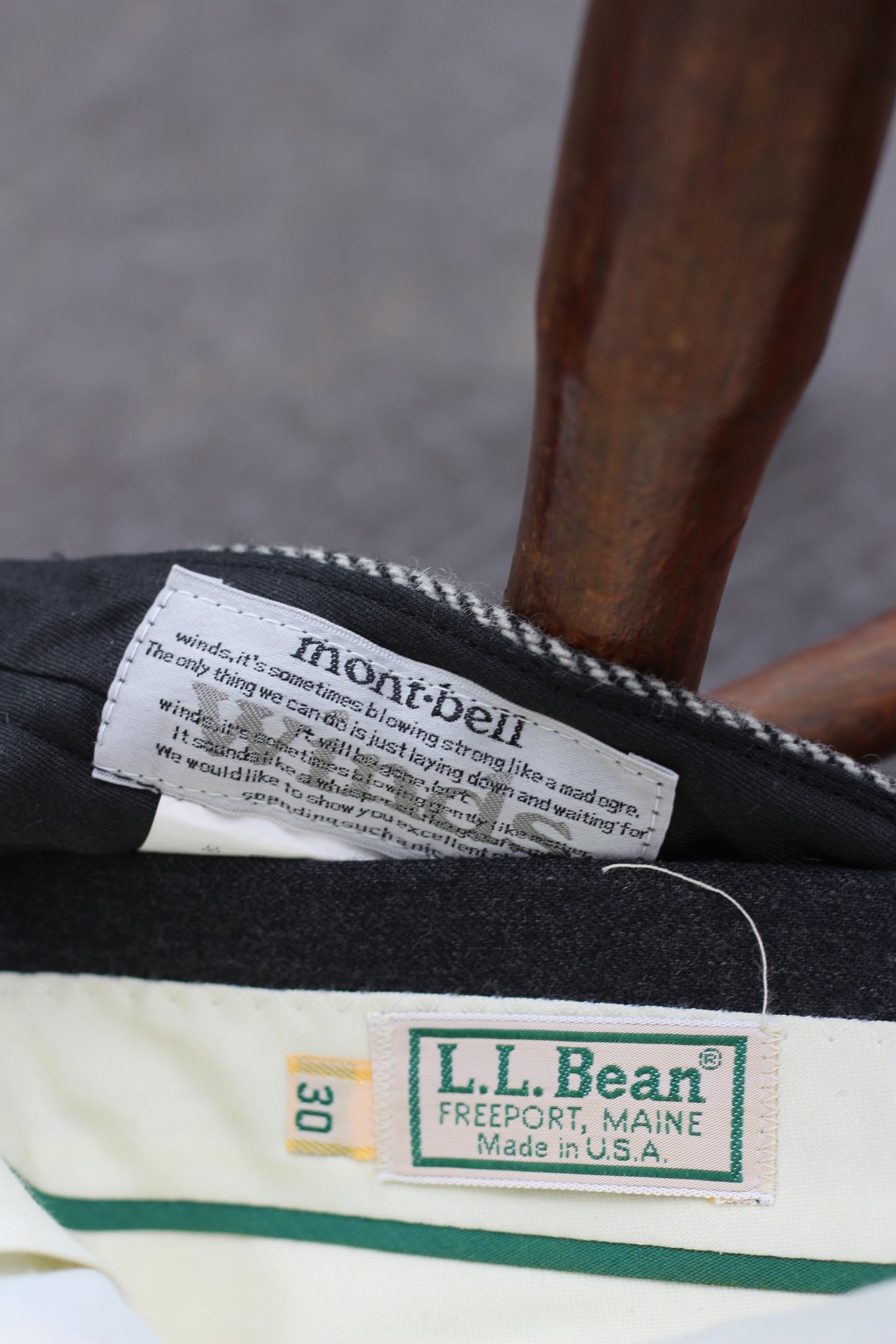 80's-90's Made In USA L.L.bean & mont-bell  Slacks x2点