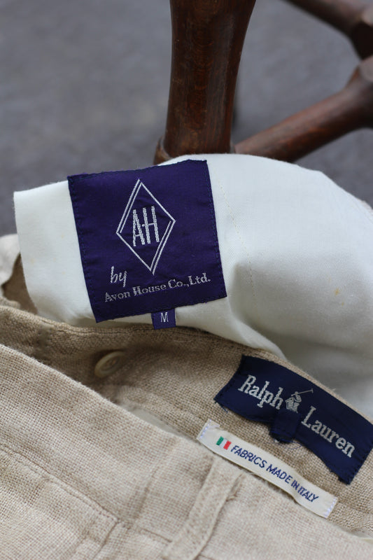 90's Ralph Lauren & Avon House Linen 100% Slacks x2点