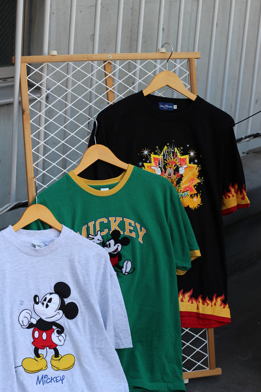 Men's Vintage Mickey Mouse T-Shirt set x3点