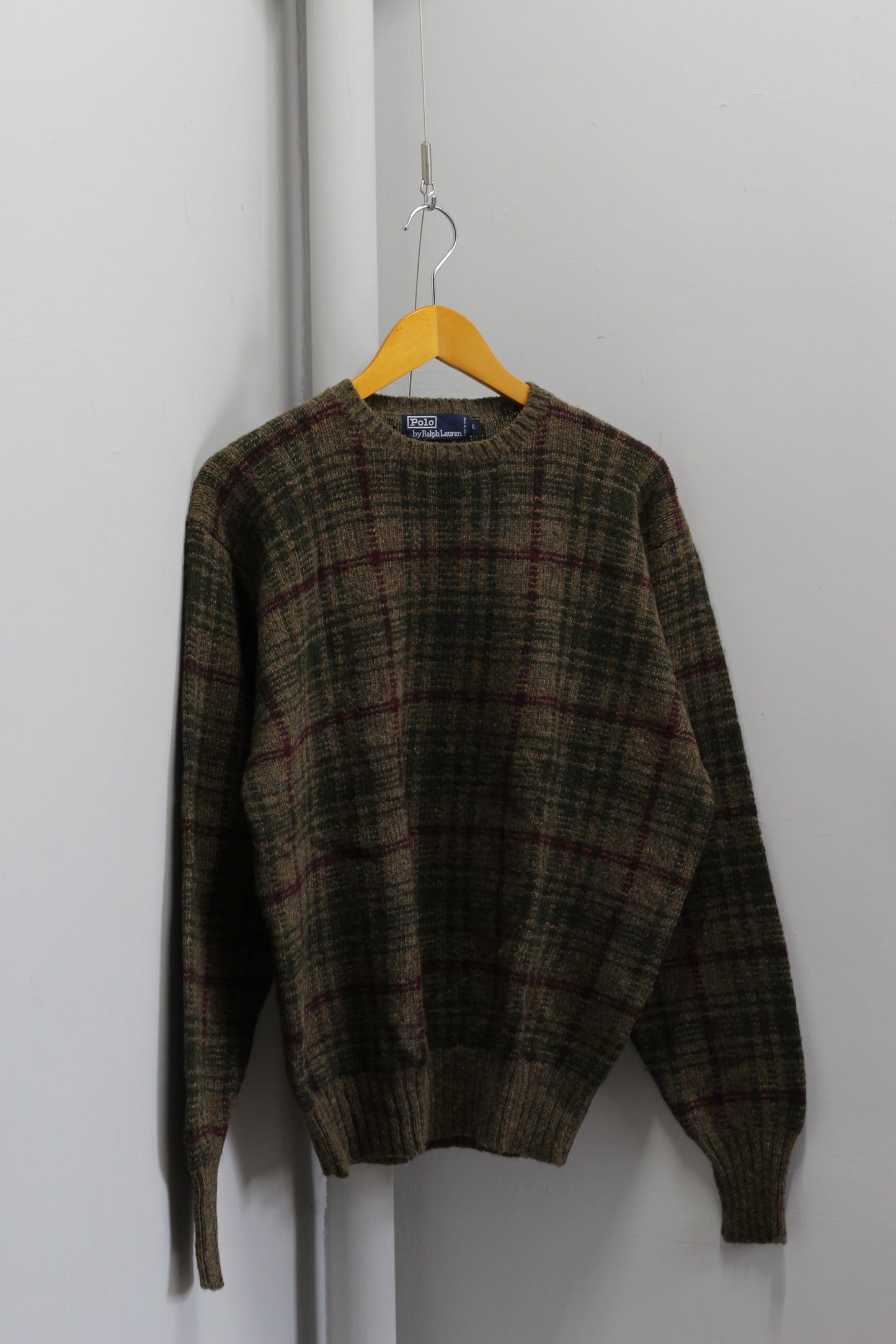 90's Polo Ralph Lauren Check Knit x2点