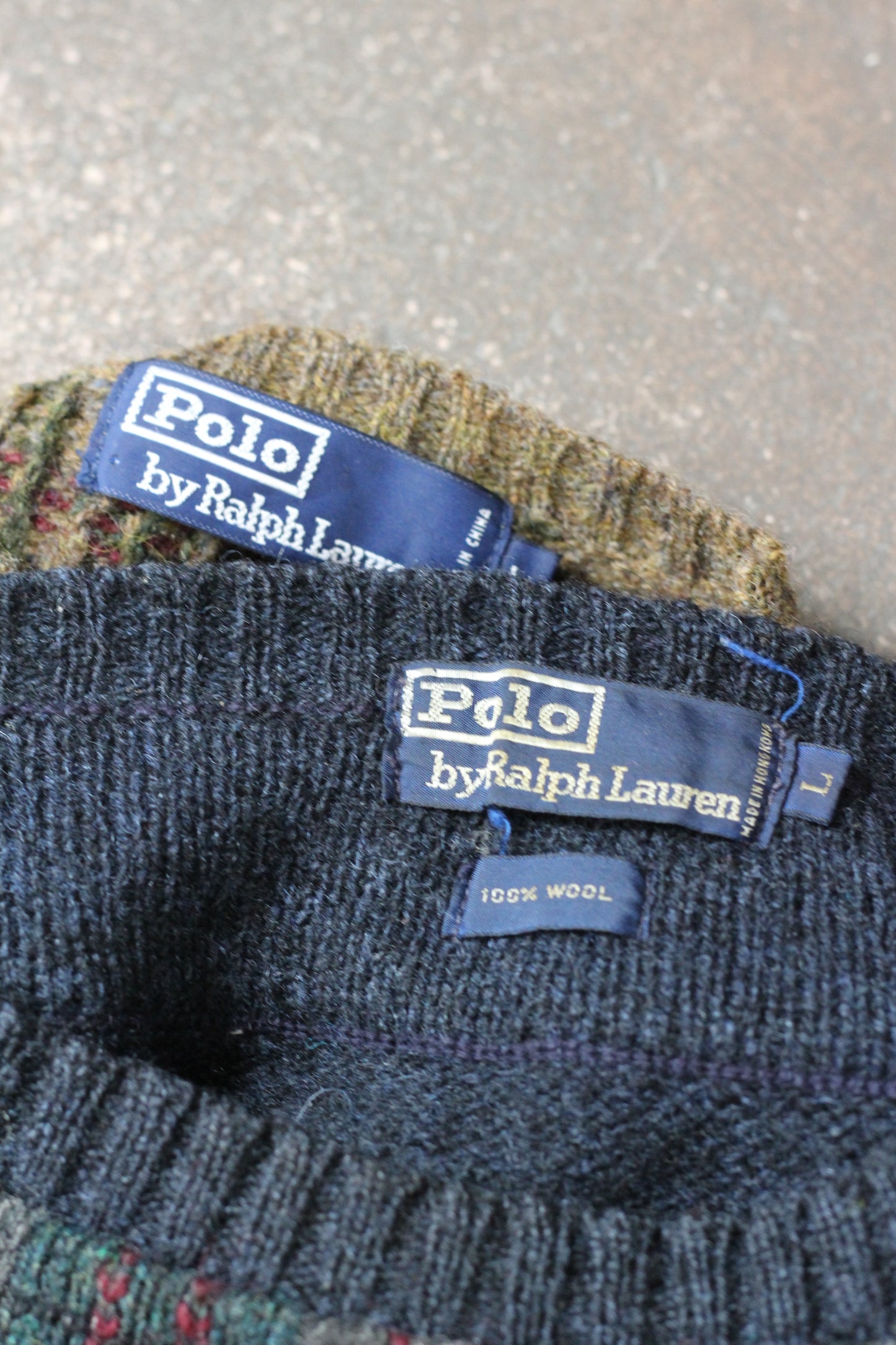 90's Polo Ralph Lauren Check Knit x2点