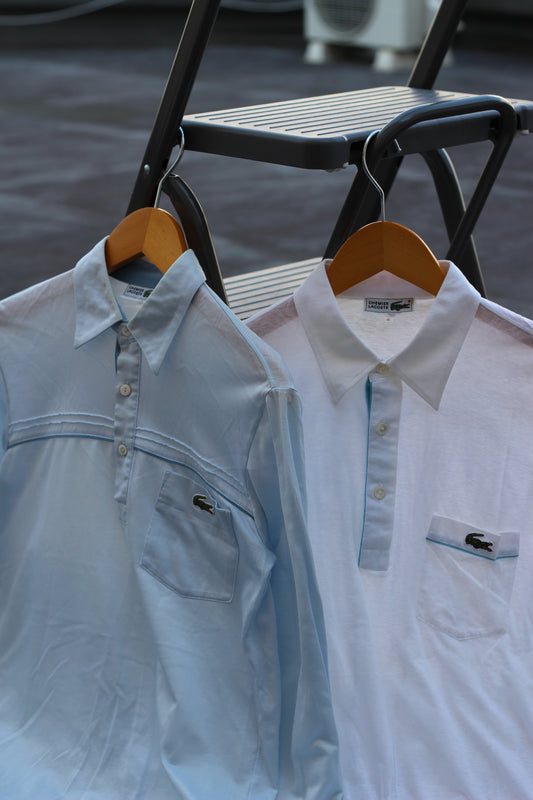 70-80's CHEMISE Lacoste Long Sleeve Polo Shirt set x2点