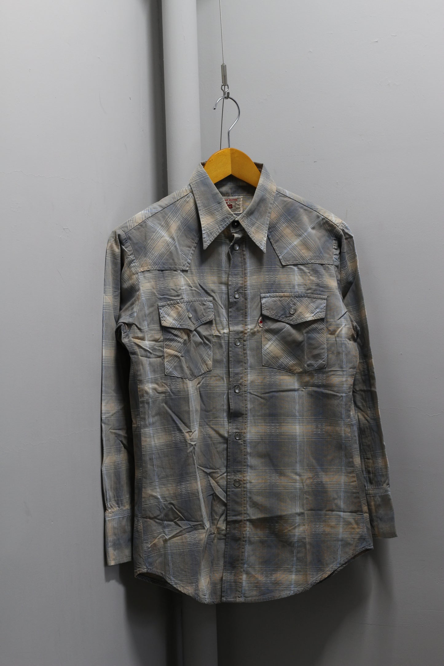 70's Vintage Check Western Shirt & Work Jacket x2点