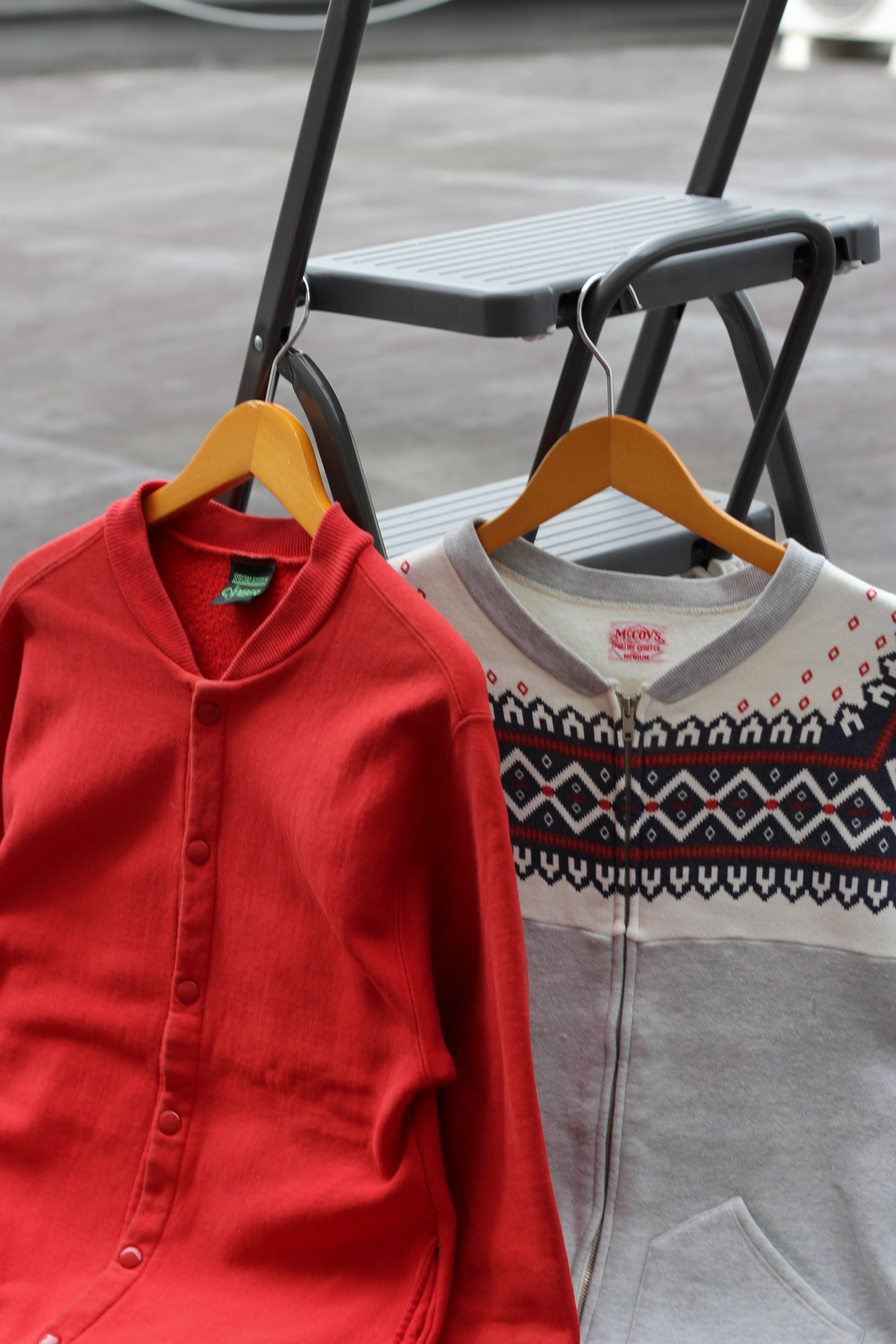90's Made In USA McCOY'S & CAMBER Zip & Button Sweatshirt set x2点