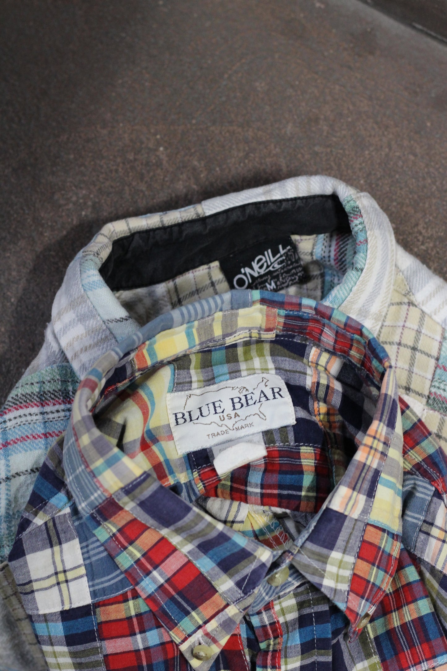 90's Made In India Patchwork Check Shirt x2点