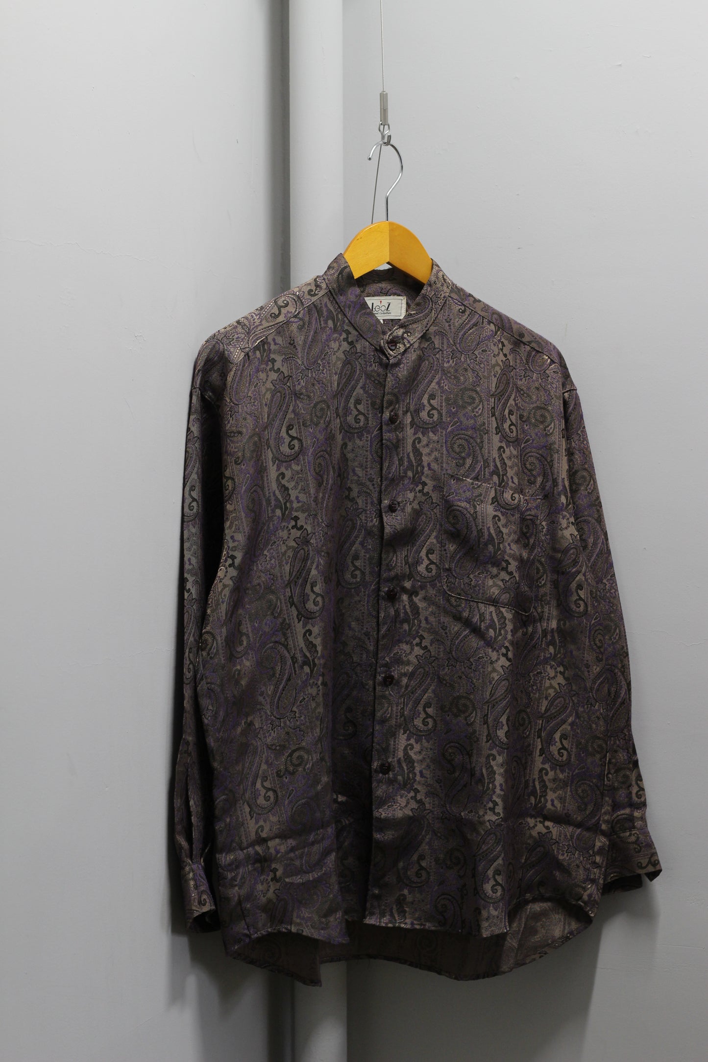 Men's Vintage Jacquard Drape Long Sleeve Shirt x2点
