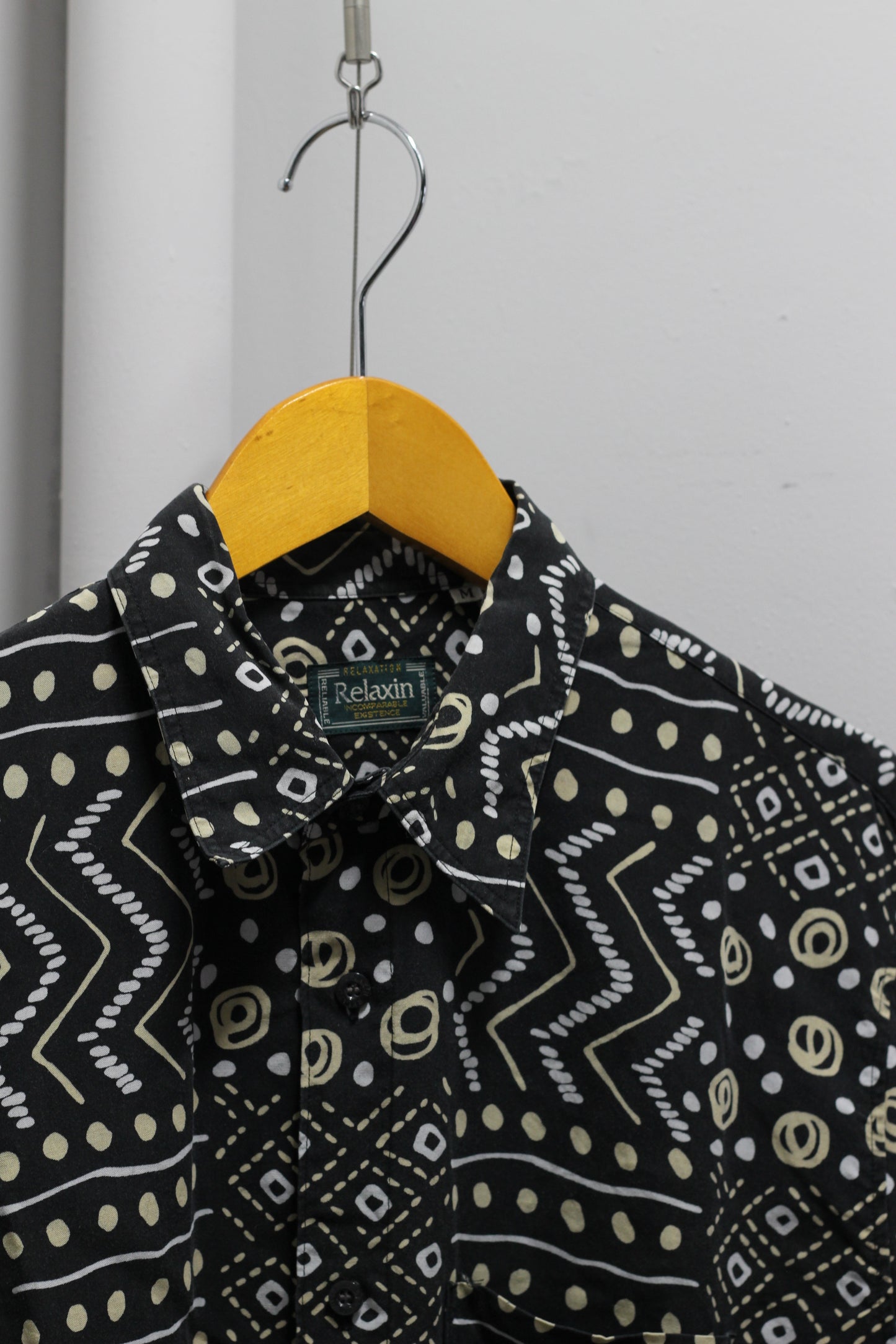 Men's Vintage Tribal Print Long Sleeve Shirt x3点