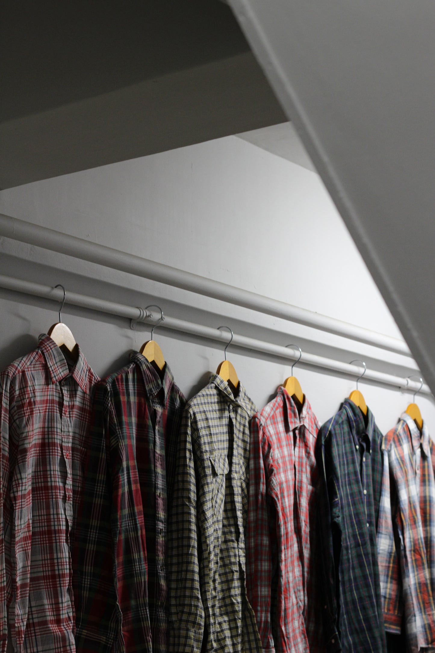 90's Men's Vintage Check Long Sleeve Shirt x6点