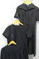 Vintage Black Embroidery Short Sleeve One-Piece x3点