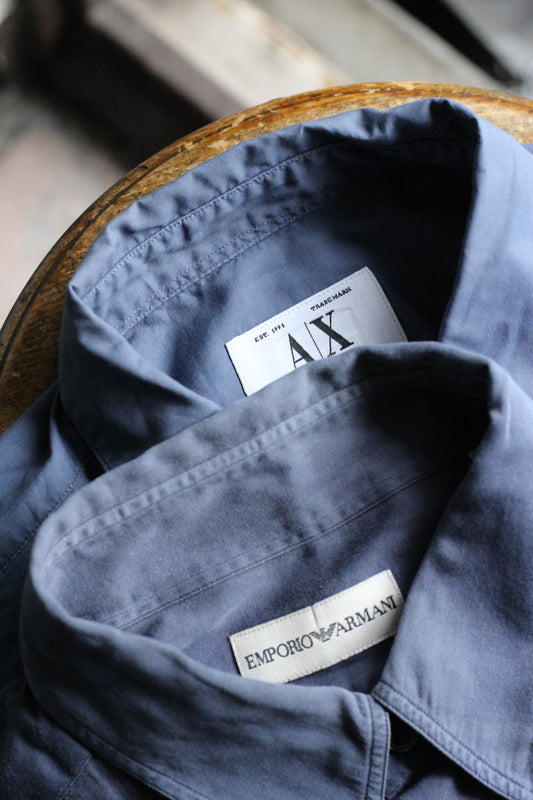 Armani Men's Basic Long Sleeve Shirt set x2点