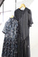 Vintage Black Navy Floral Short Sleeve One-Piece x4点