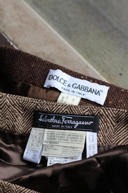 Made In Italy Salvador Ferragamo & Dolce & Gabbana Skirt x2点