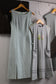 Vintage Light Blue Design No Sleeve One-Piece x3点