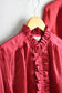 Vintage Red Design Long Sleeve Blouse x3点