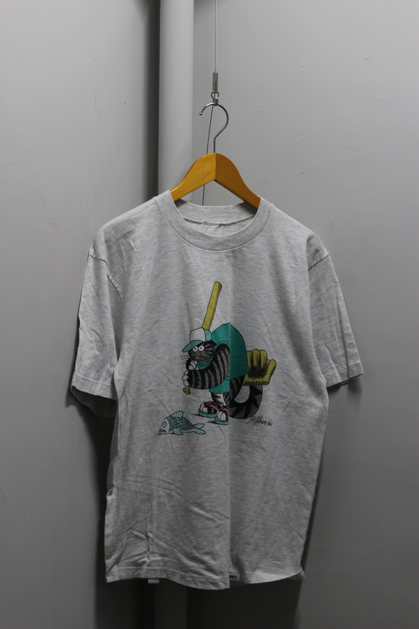 Made In USA Vintage Cat Print T-Shirt x3点